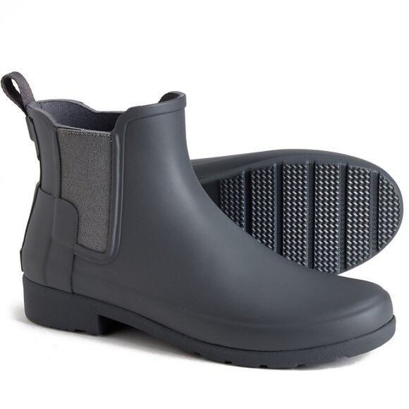 NEW HUNTER Original Refined Chelsea Rain Boots - Waterproof For Women luna 252 - Picture 2 of 6